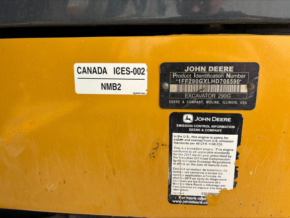 2017 John Deere 290G LC