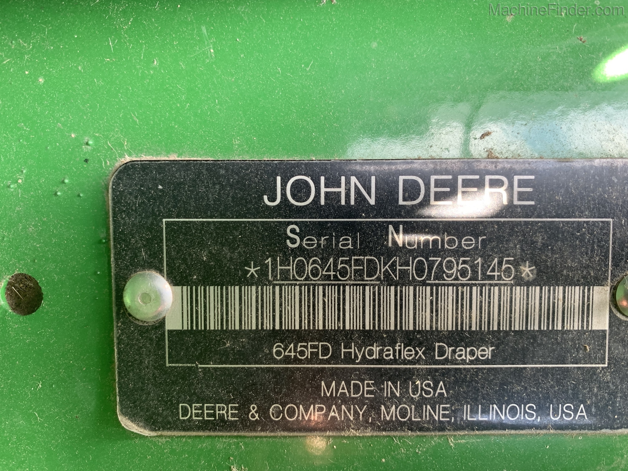 2017 John Deere 645FD Image 9