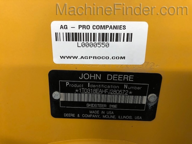 2015 John Deere 318E Image 8