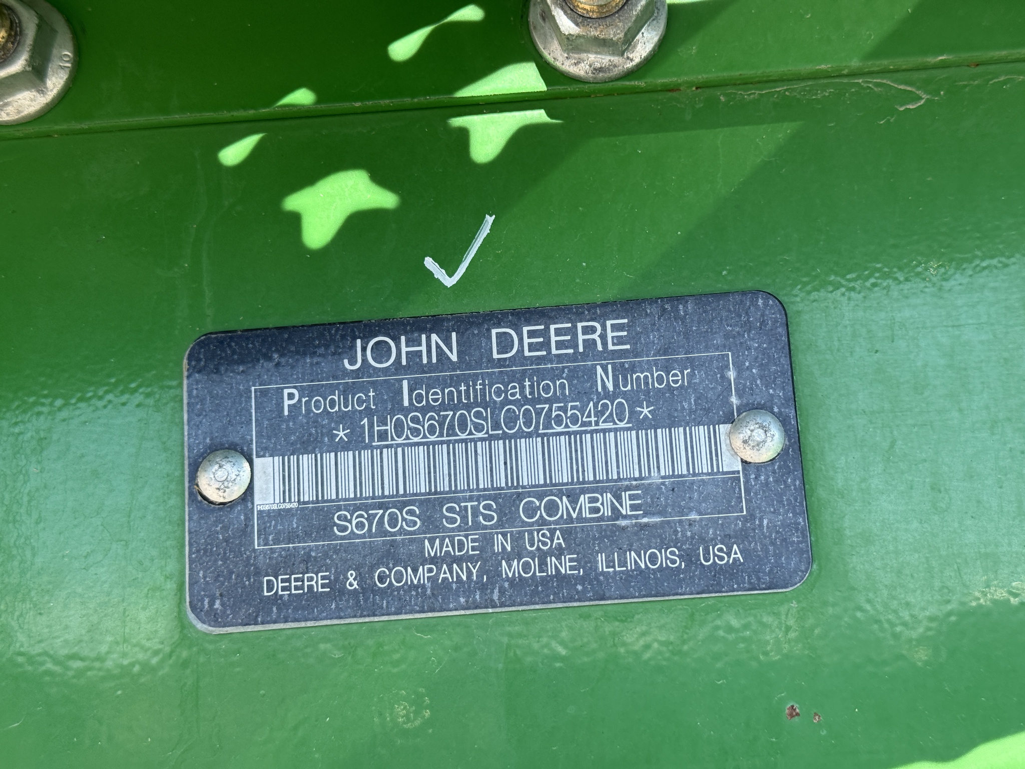 2013 John Deere S670 Image 45