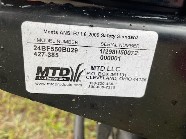 Yard Machines 24BF550B029 Image 8