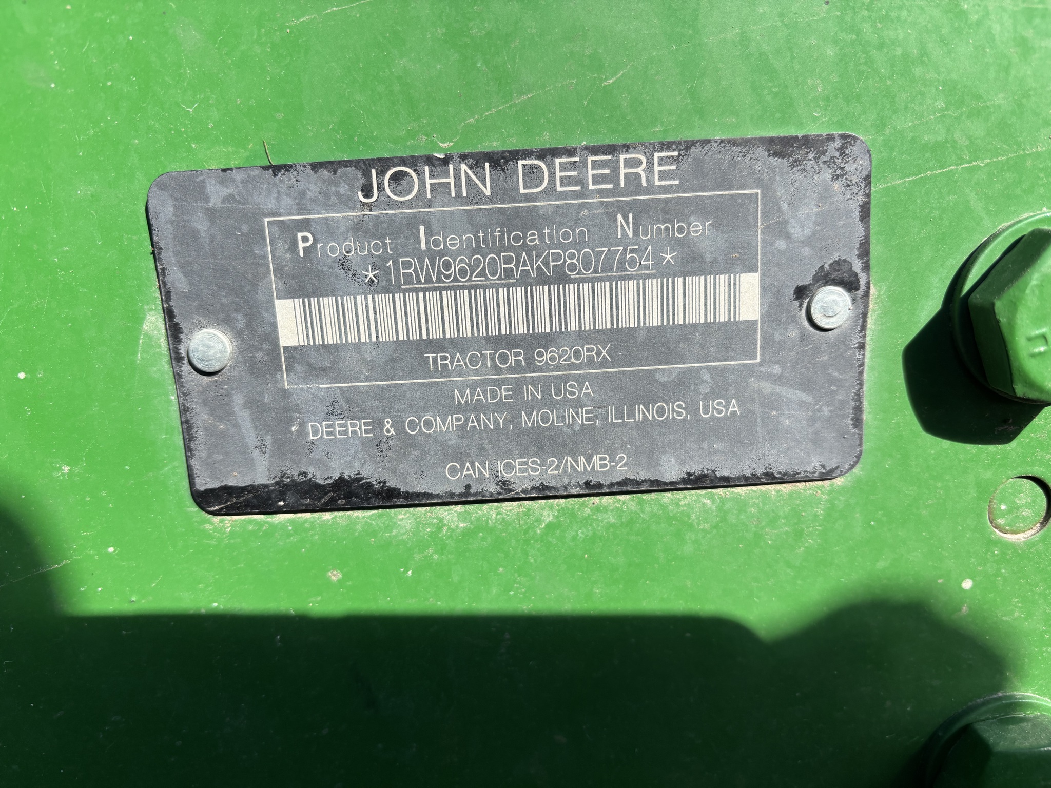  2019 John Deere 9620RX at Heritage Tractor in Quincy, IL
