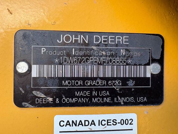 Photo of a 2021 John Deere 672G