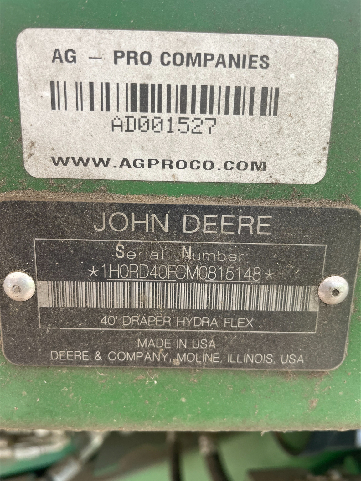 2021 John Deere RD40F Image 8