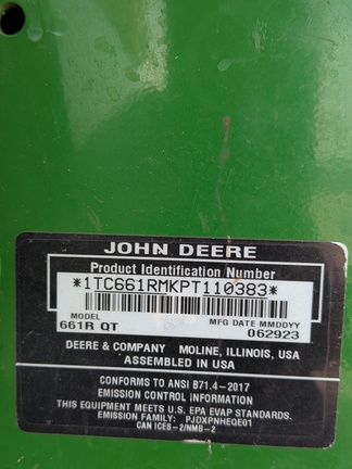 2023 John-Deere 661R