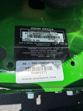 2025 John Deere Z960M-2