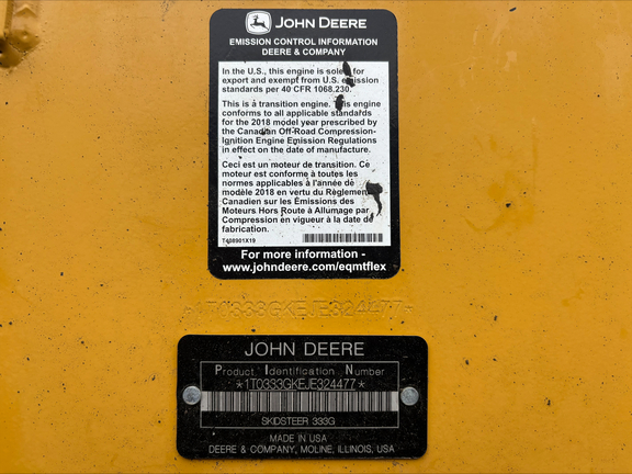 2018 John Deere 333G