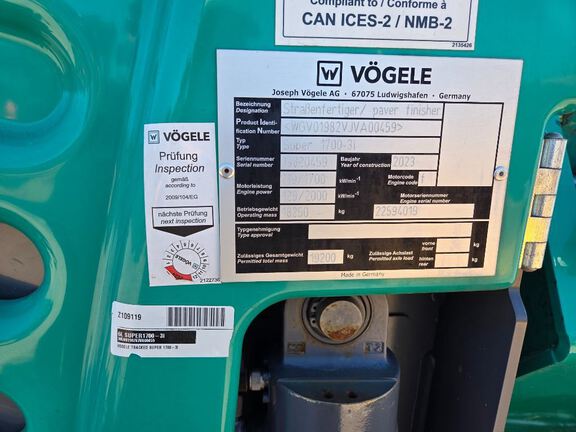 2023 Vögele SUPER1700-3I