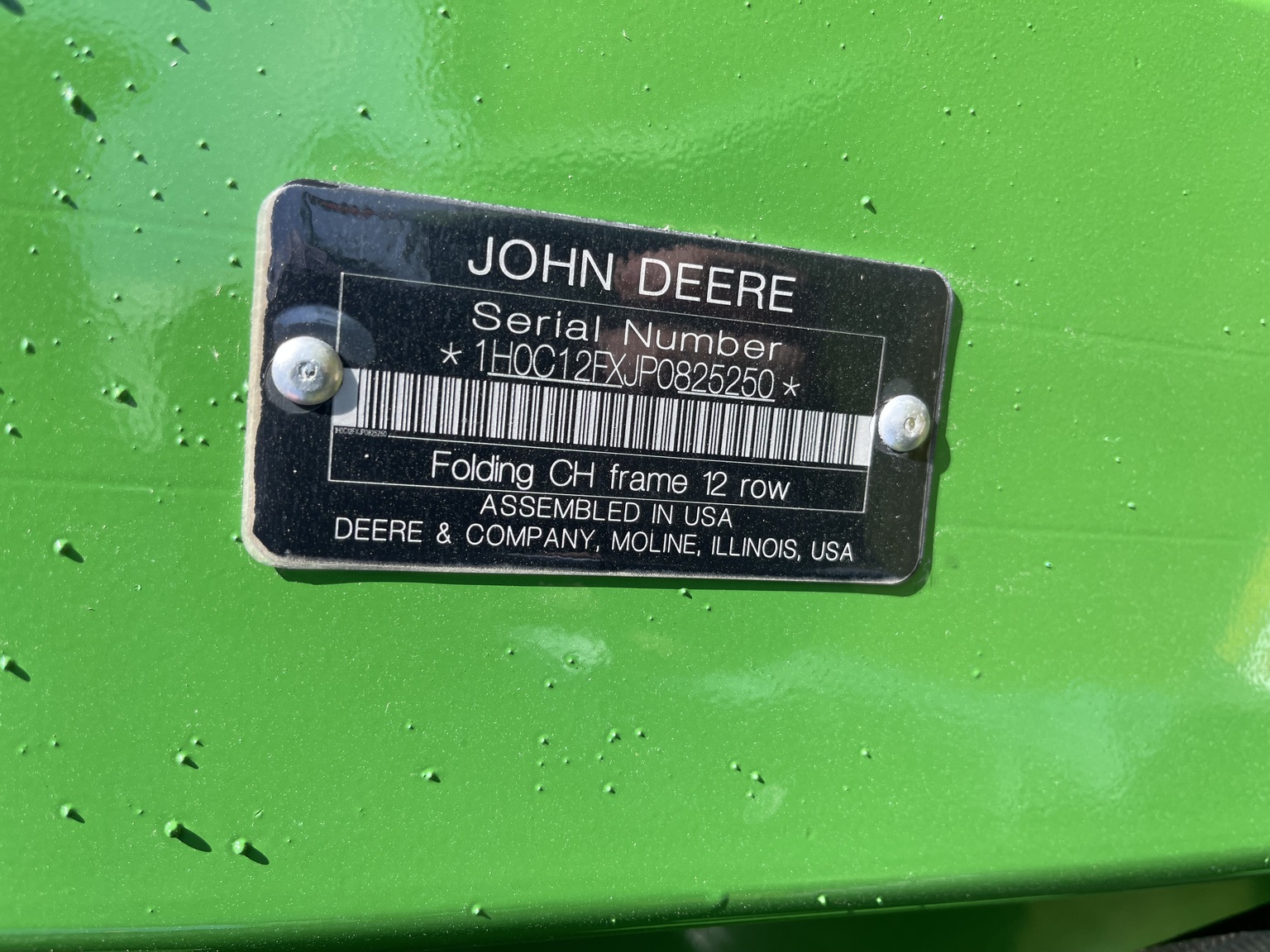  2023 John Deere C12F at Heritage Tractor in Monmouth, IL
