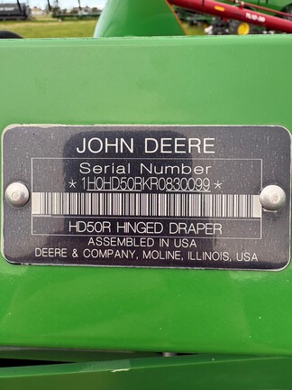 Used 2024 John Deere HD50R Combine Platforms at Horizon Ag & Turf in Falher, AB - Photo9