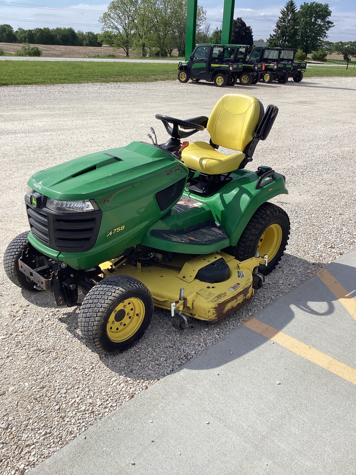  2018 John Deere X758 at Heritage Tractor in Rockport, IL