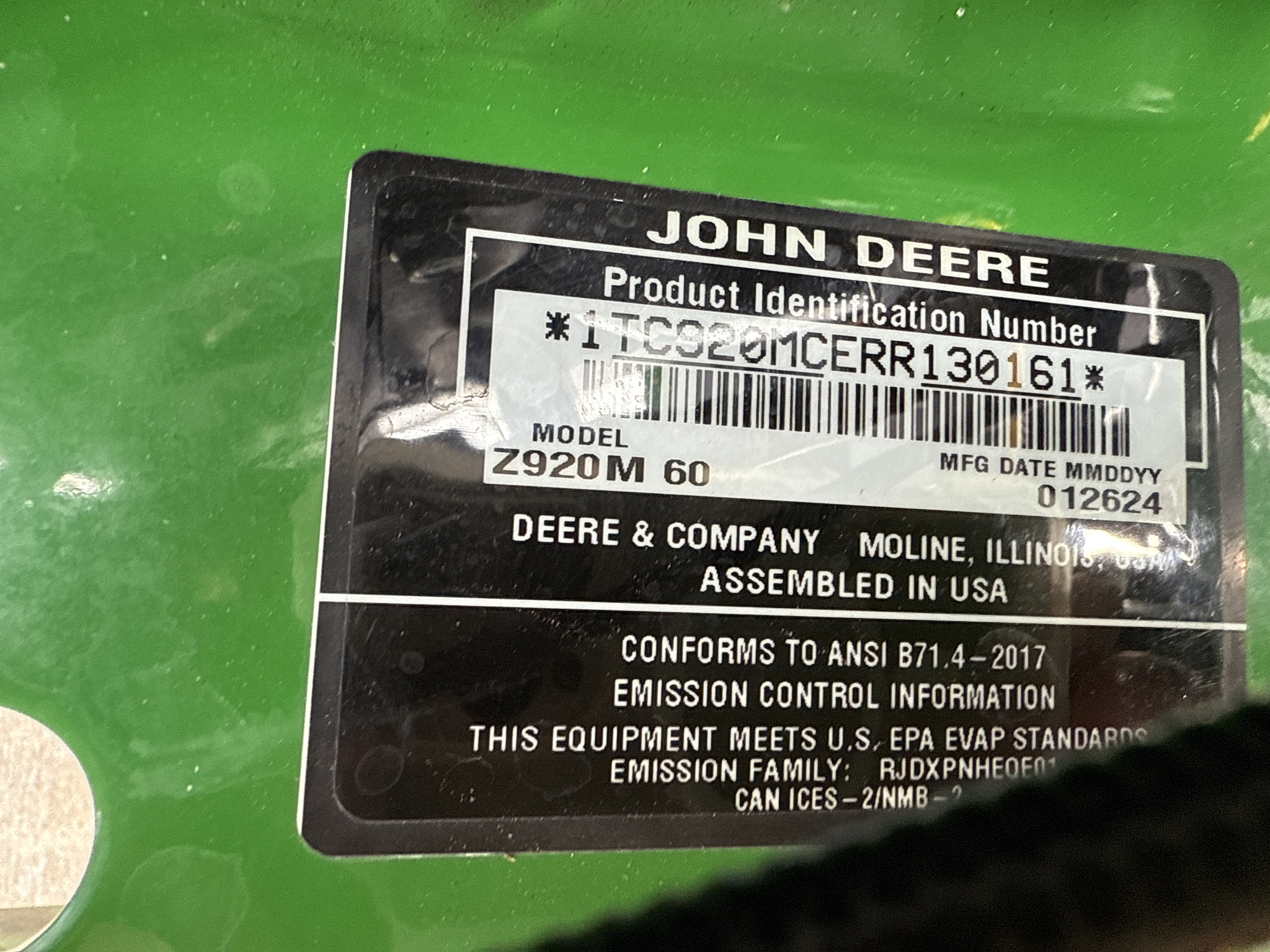 2024 John Deere Z920M Image 22