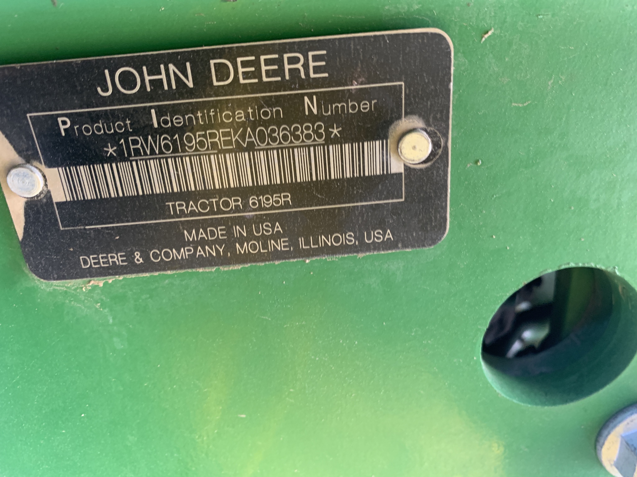 2019 John Deere 6195R Image 12