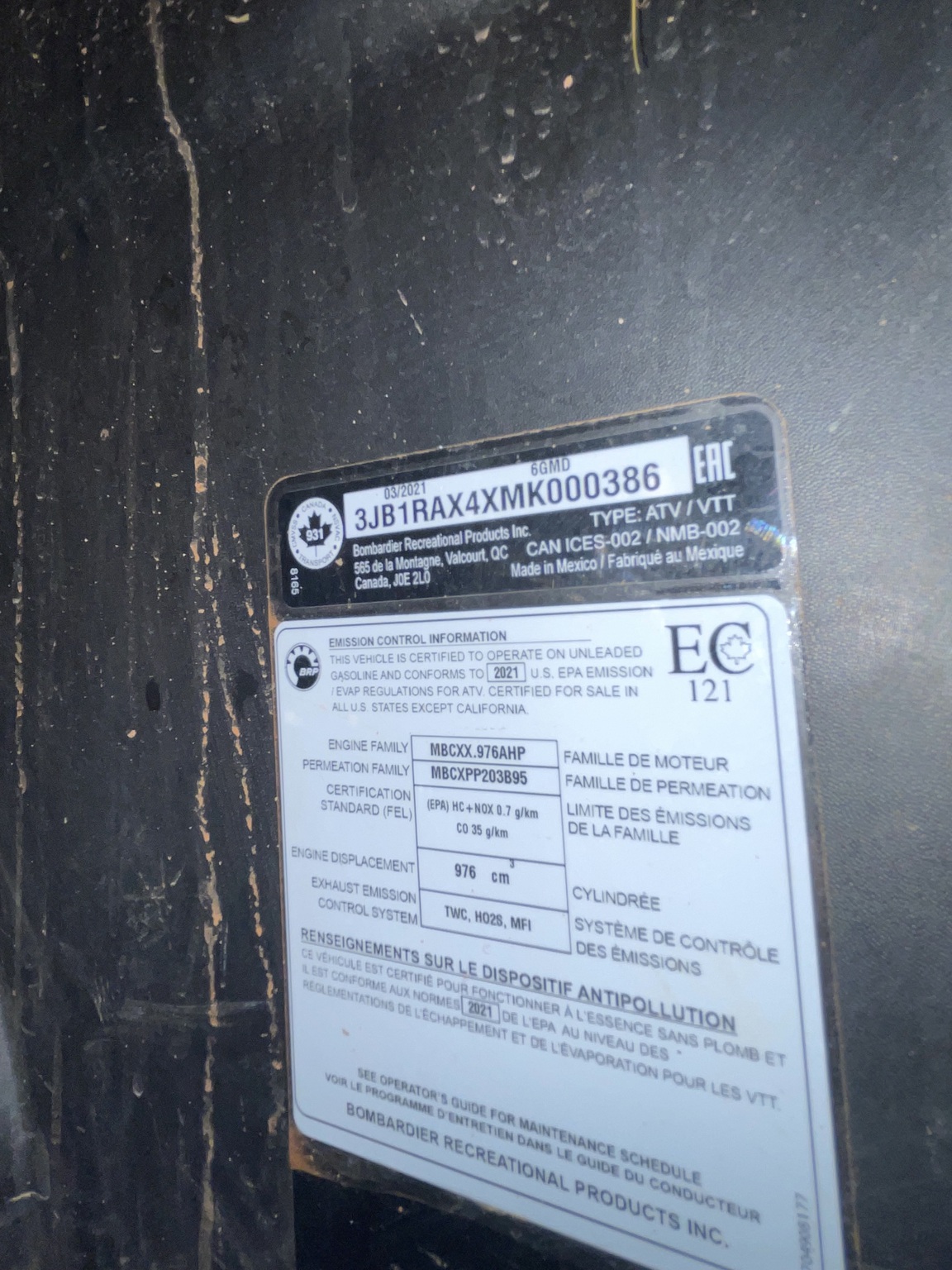 2021 Can-Am Commander XT 1000R Image 8