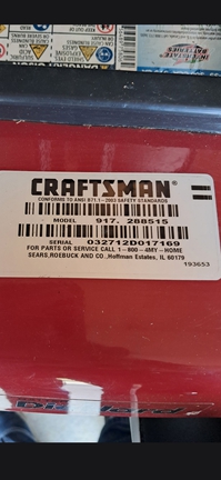 Photo of 2012 Craftsman yt3000