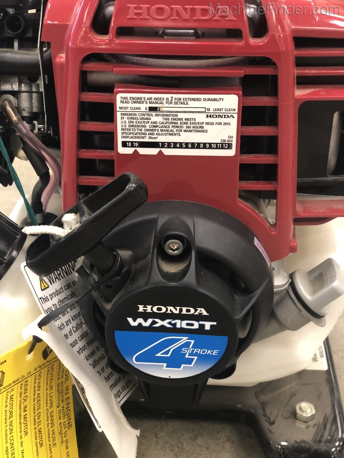 2019 Honda WX10TA Image 6