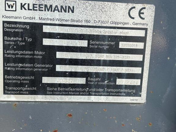 2020 Kleemann MCO9I