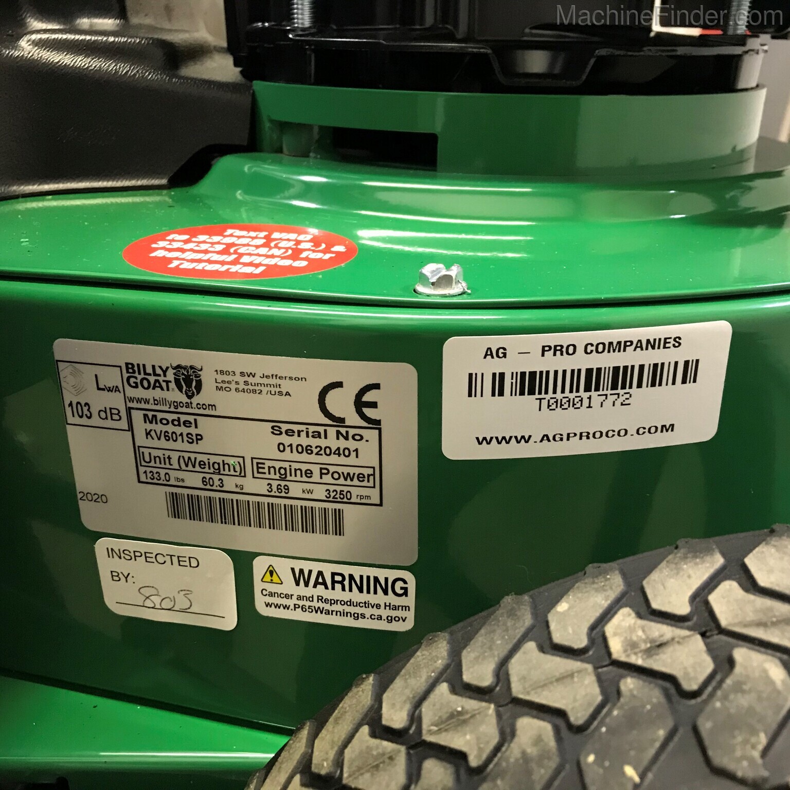 2020 Billy Goat KV601SP Image 6