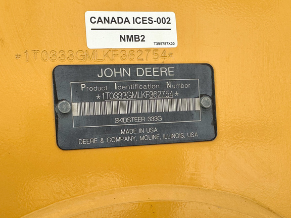 2019 John-Deere 333G