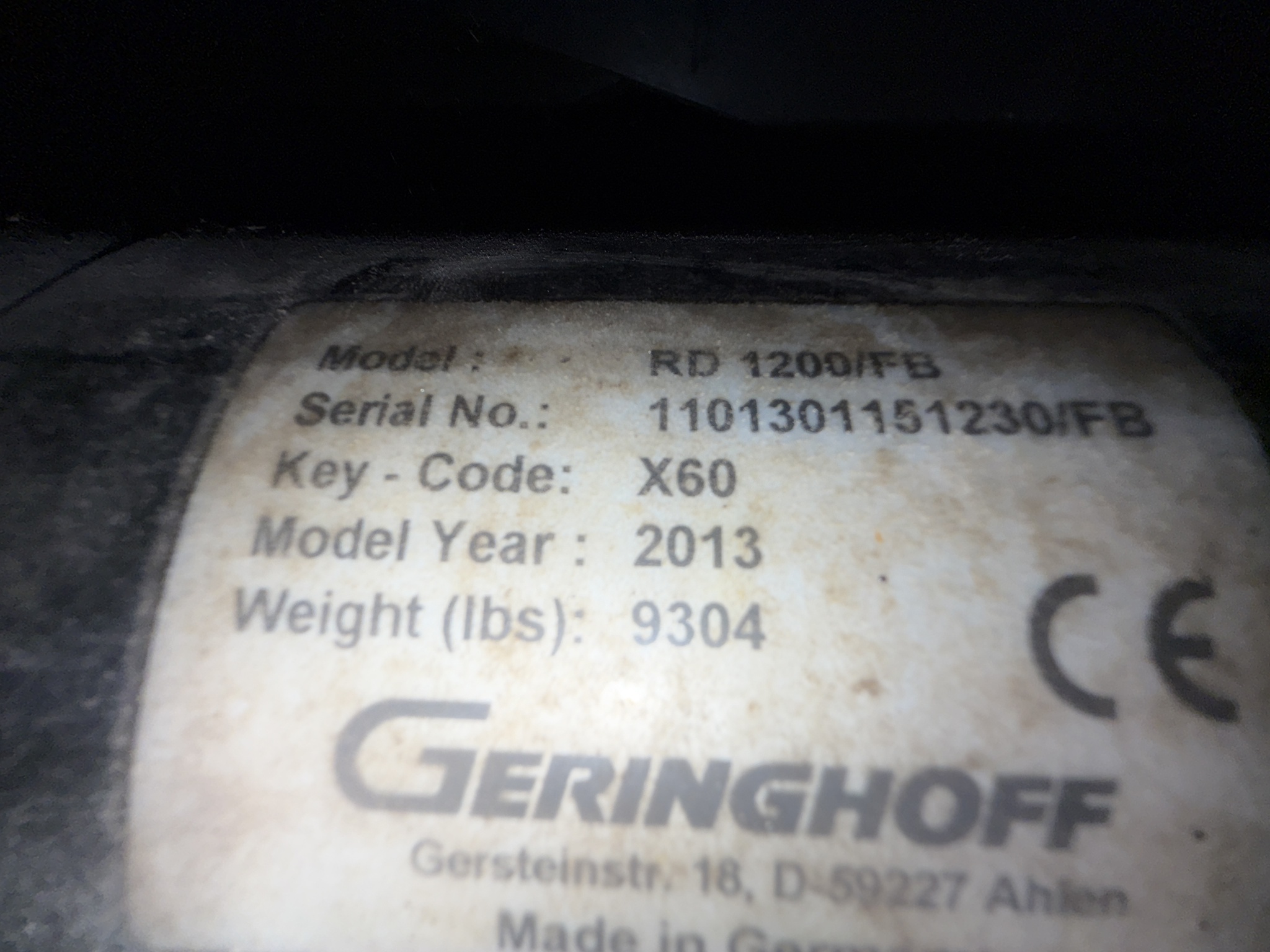 2013 Geringhoff RD1230 FB Image 12