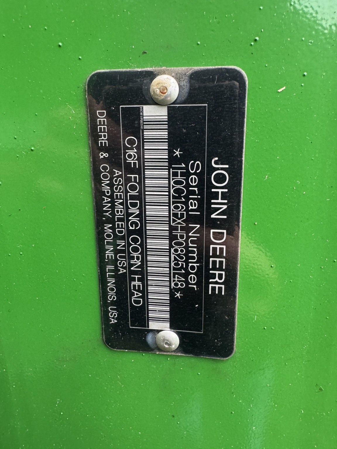  2023 John Deere C16F at Heritage Tractor in Monmouth, IL