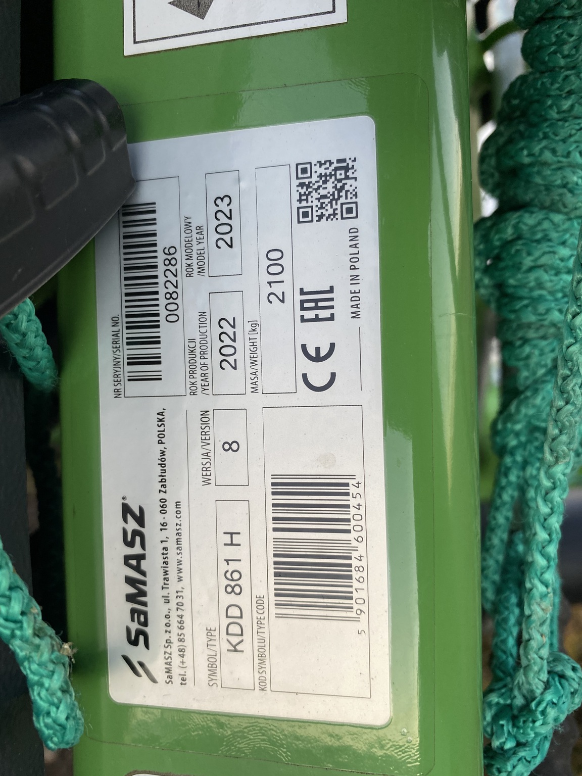 2023 Samasz KDD 861H Image 6