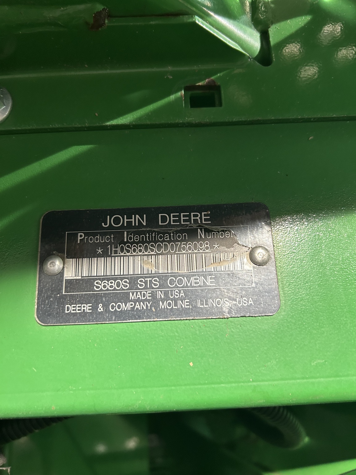 2013 John Deere S680 Image 8
