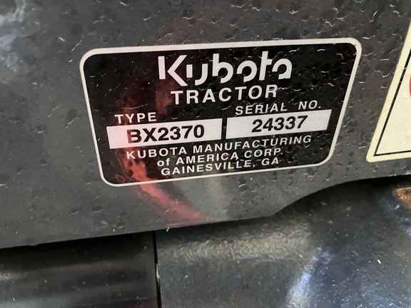 2018 Kubota BX2370
