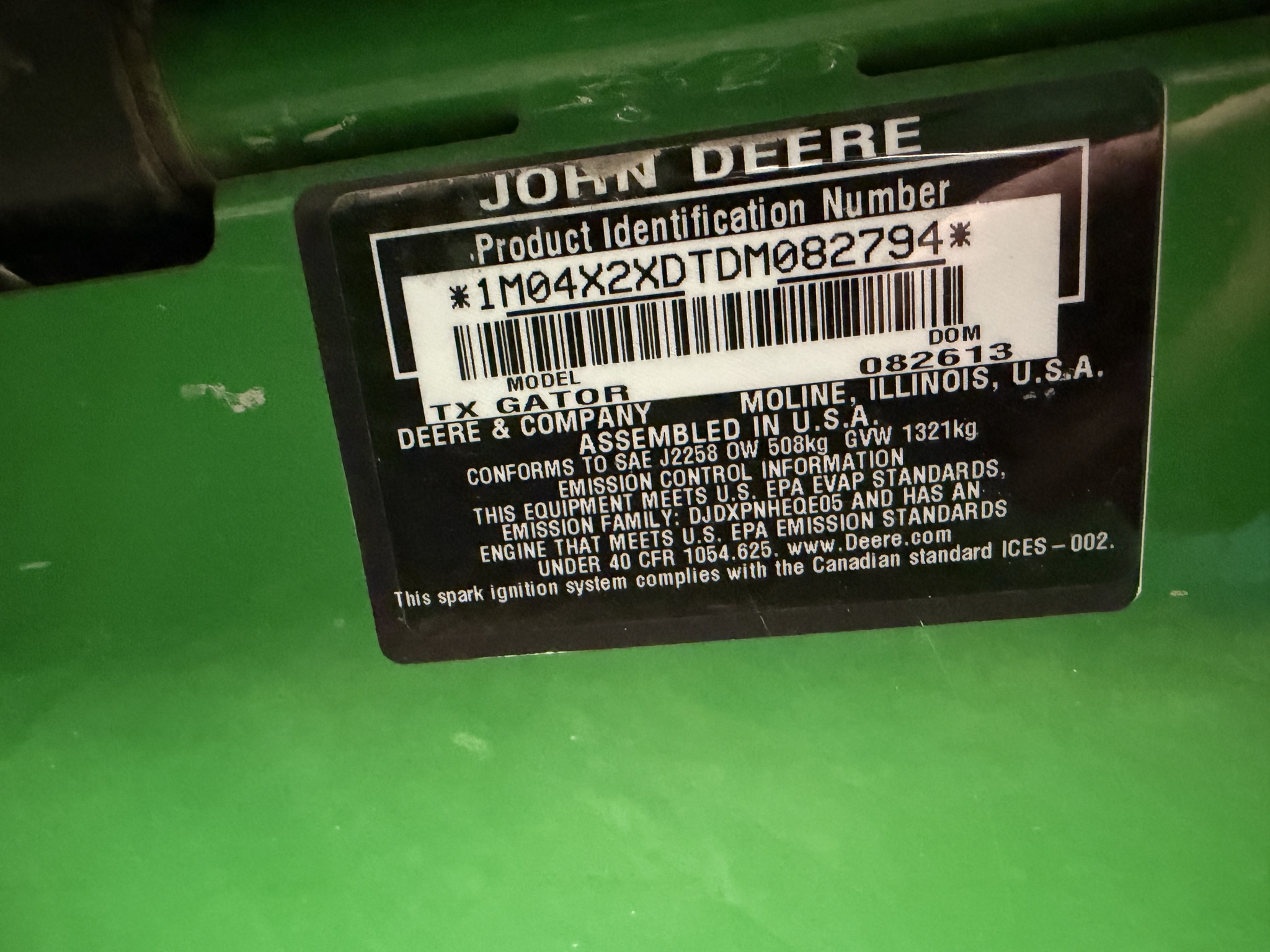 2013 John Deere TX 4X2 Image 11