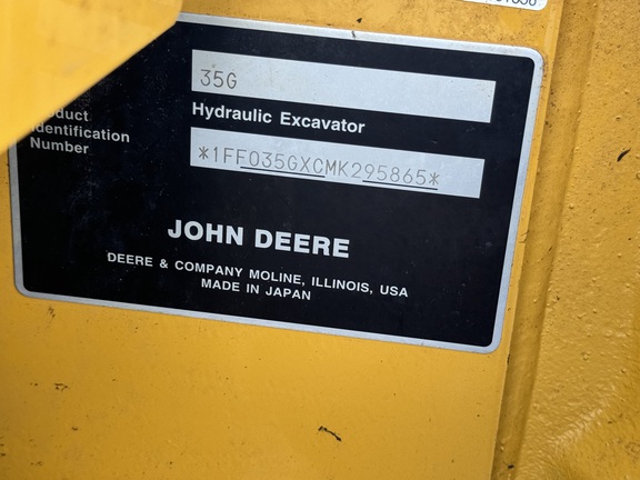 2022 John Deere 35G