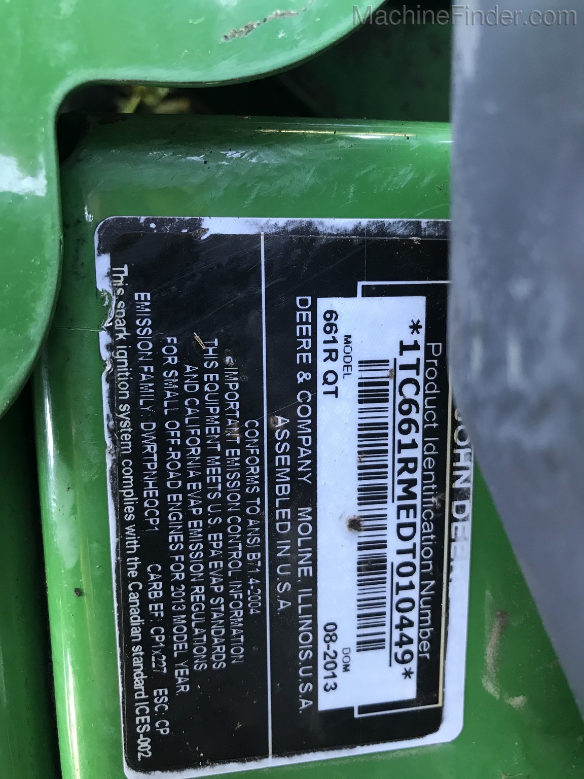 2013 John Deere 661R Image 10