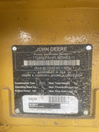 2023 John Deere 650 P