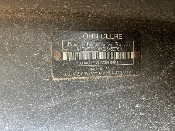 2012 John Deere 848H