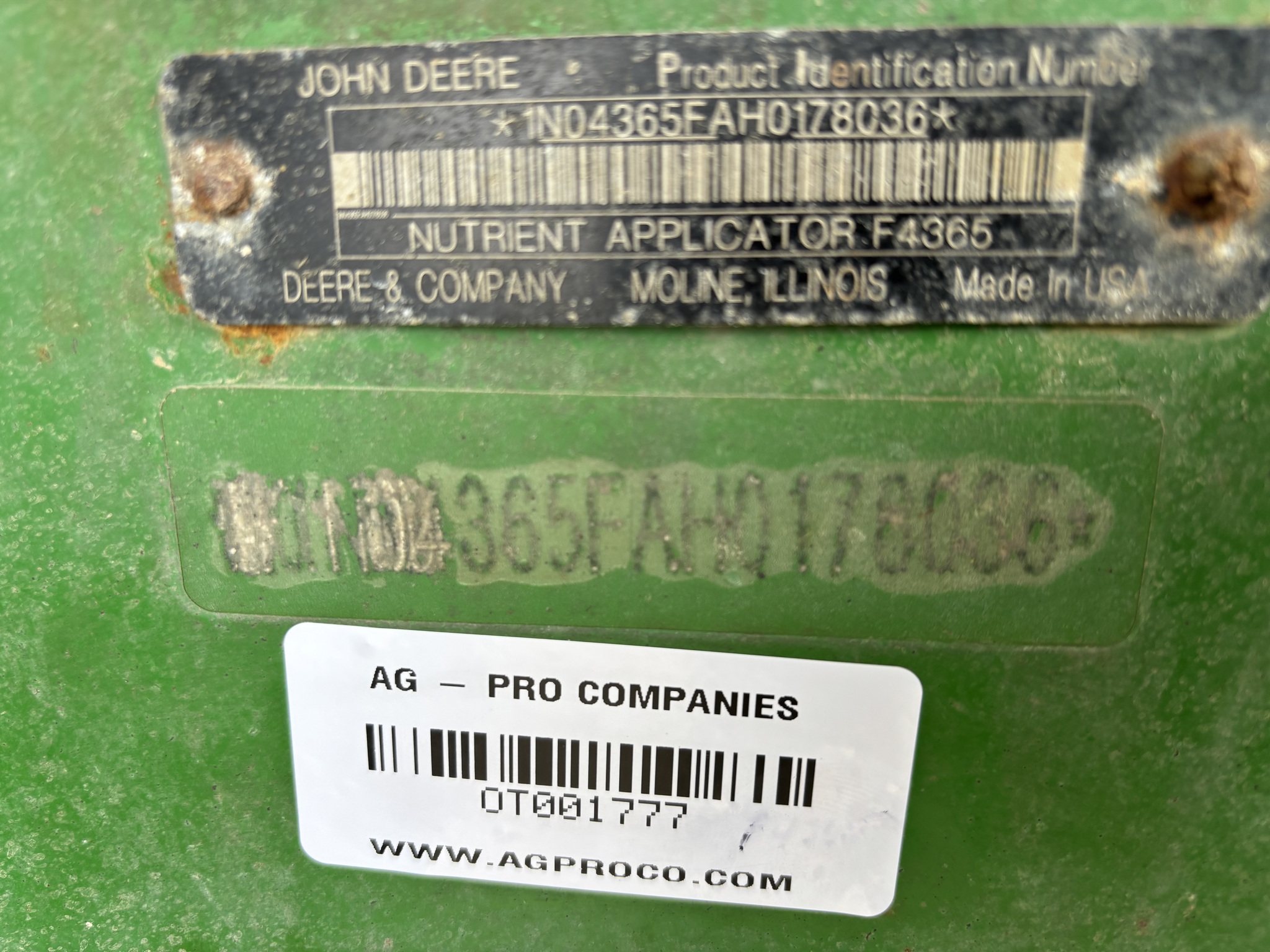 2017 John Deere F4365 Image 12