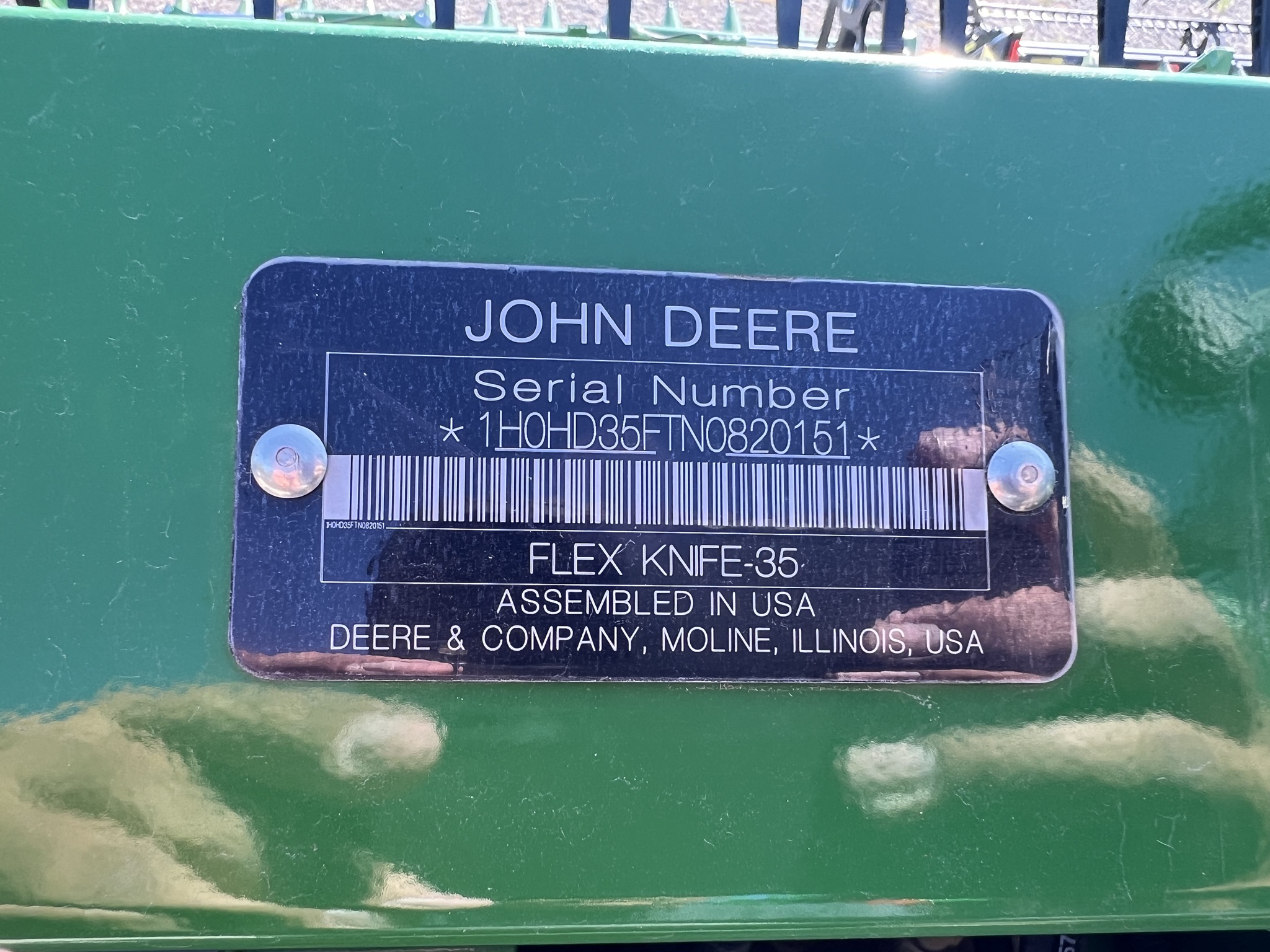  2022 John Deere HD35F at Heritage Tractor in Atchison, KS