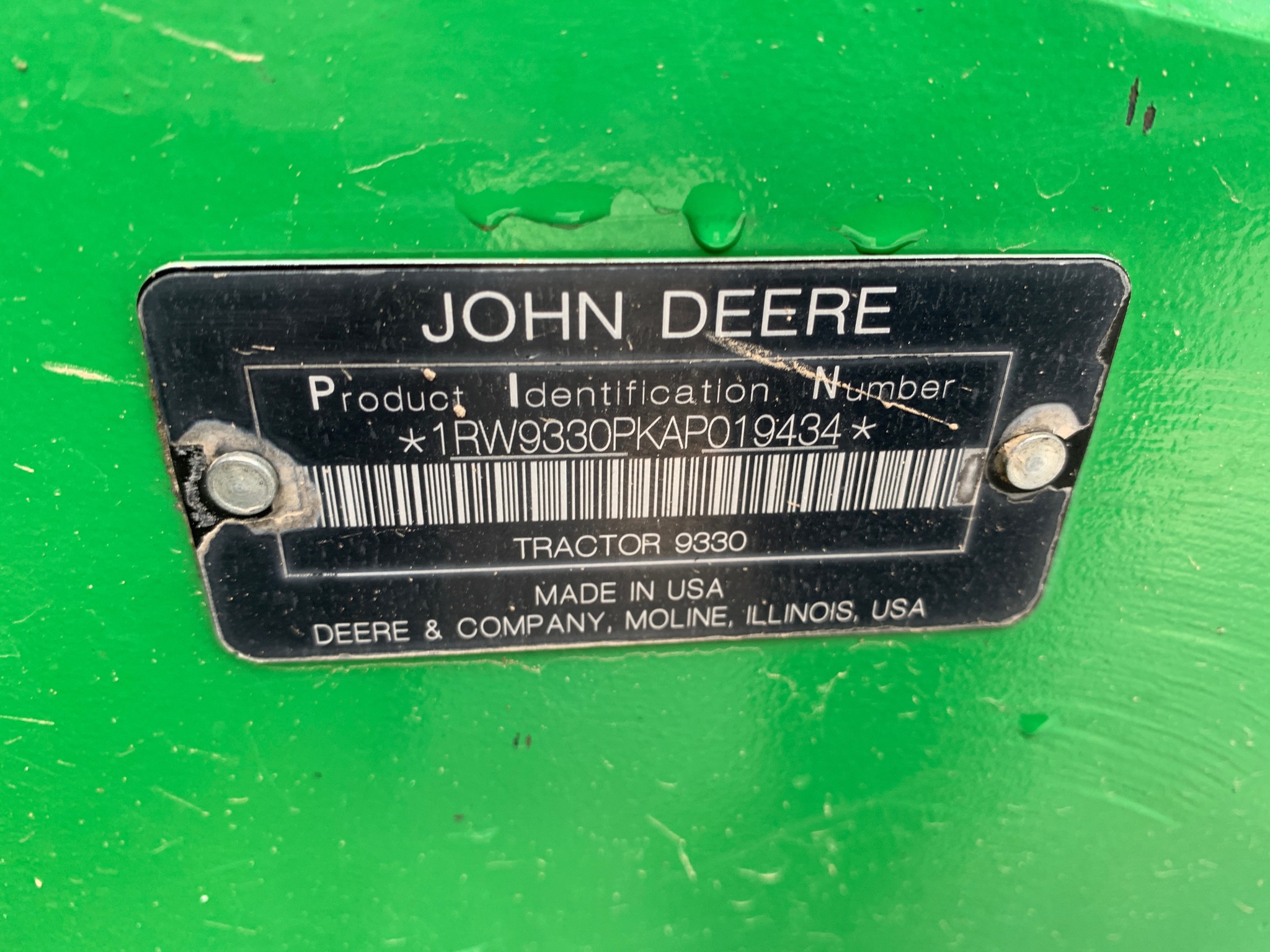  2010 John Deere 9330 at Heritage Tractor in Lamar, MO