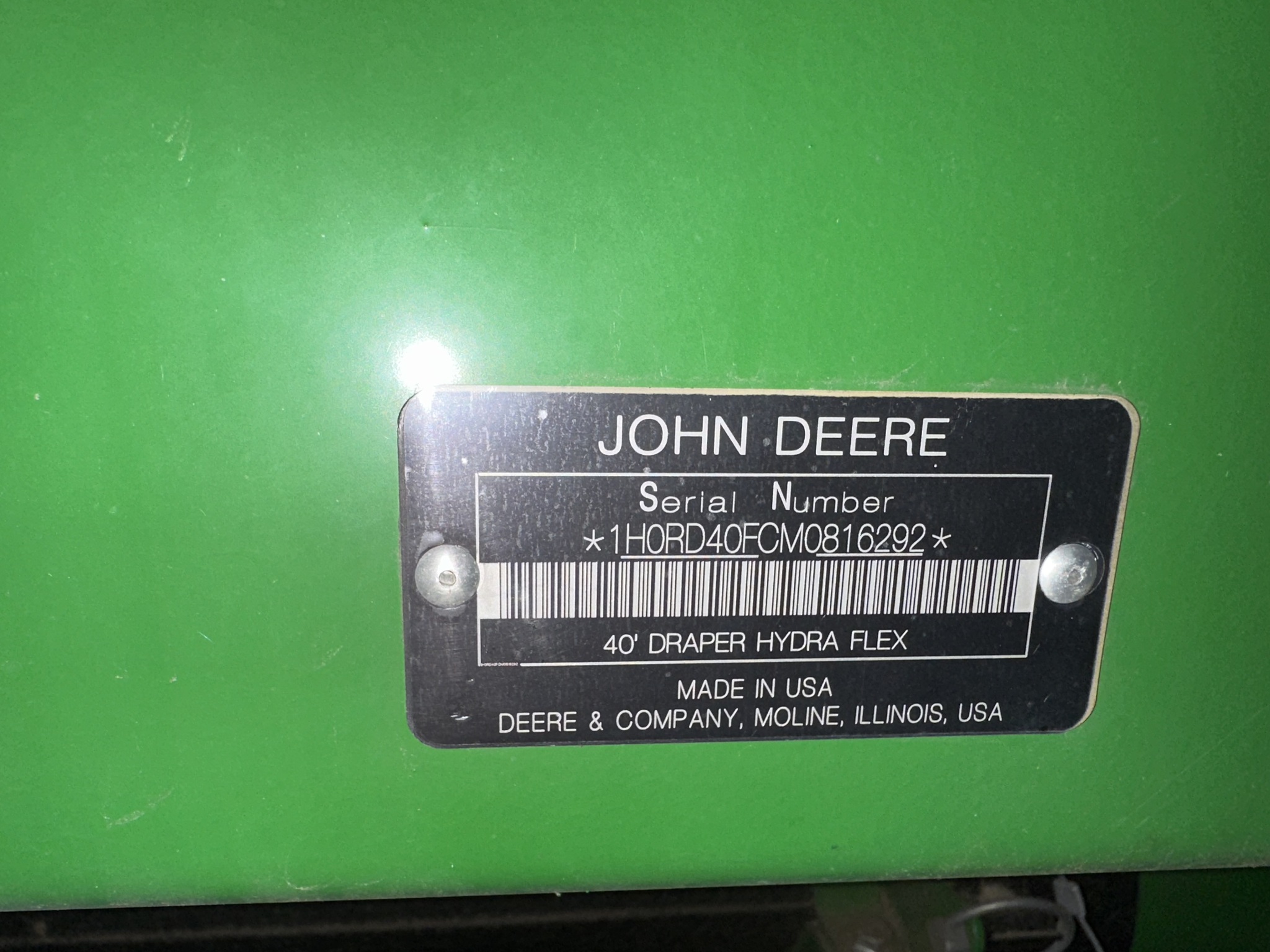 2021 John Deere RD40F Image 8