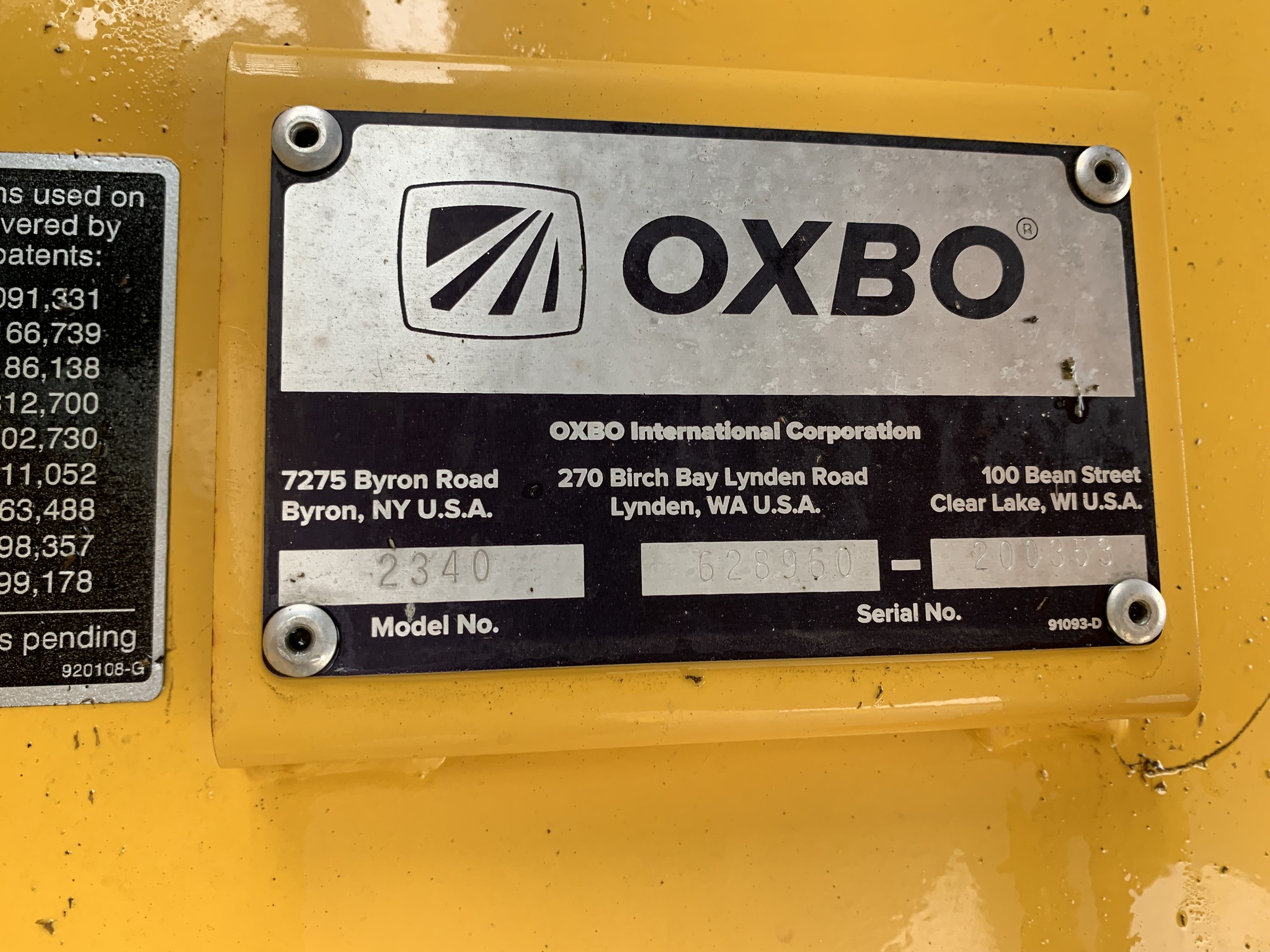 2021 Oxbo 2340 Image 9