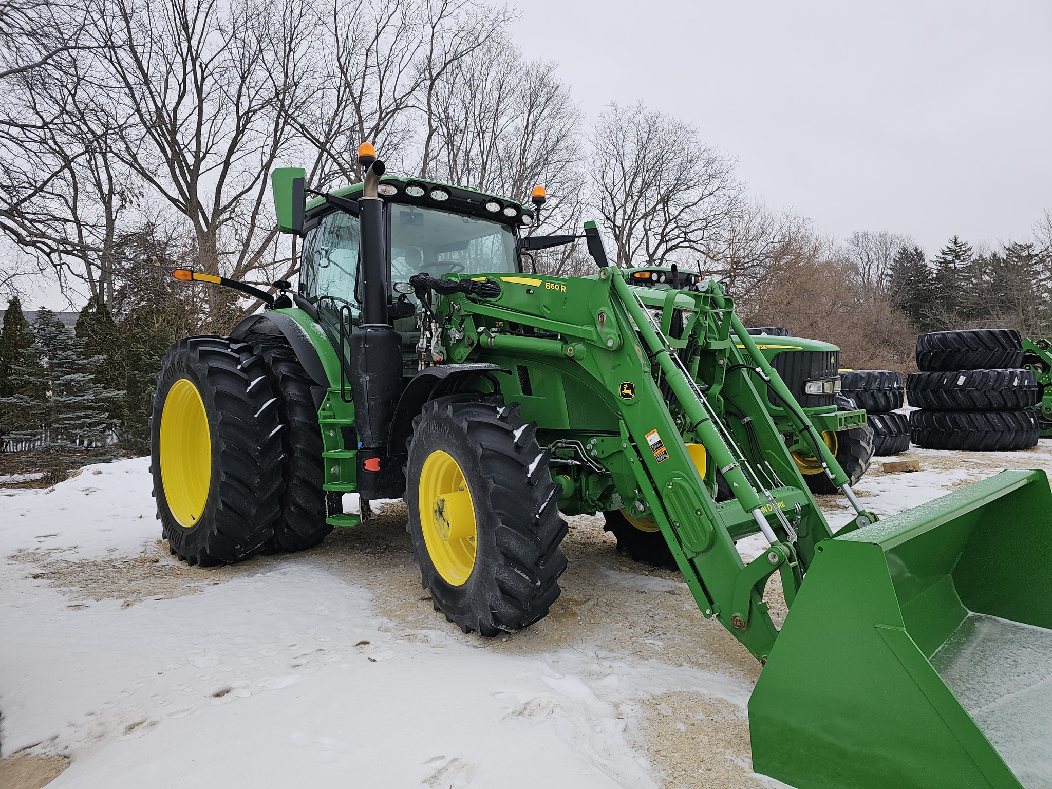  2024 John Deere 6R 215 at Heritage Tractor in Freeport, IL