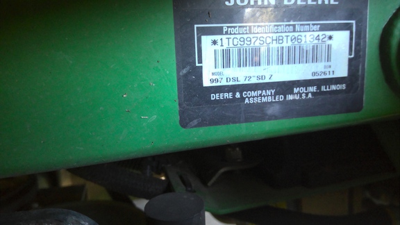 2011 John Deere 997