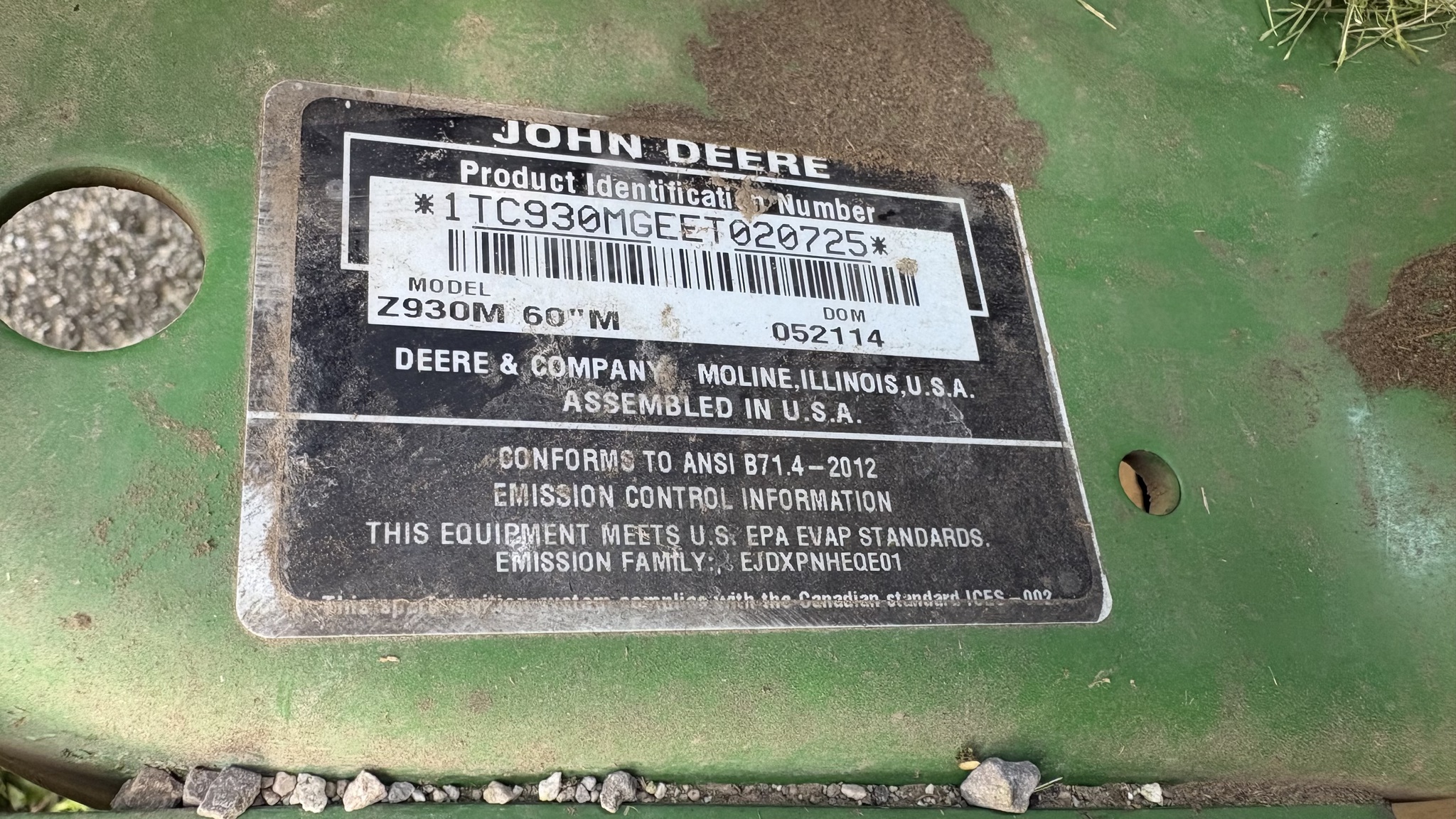 2014 John Deere Z930M Image 4