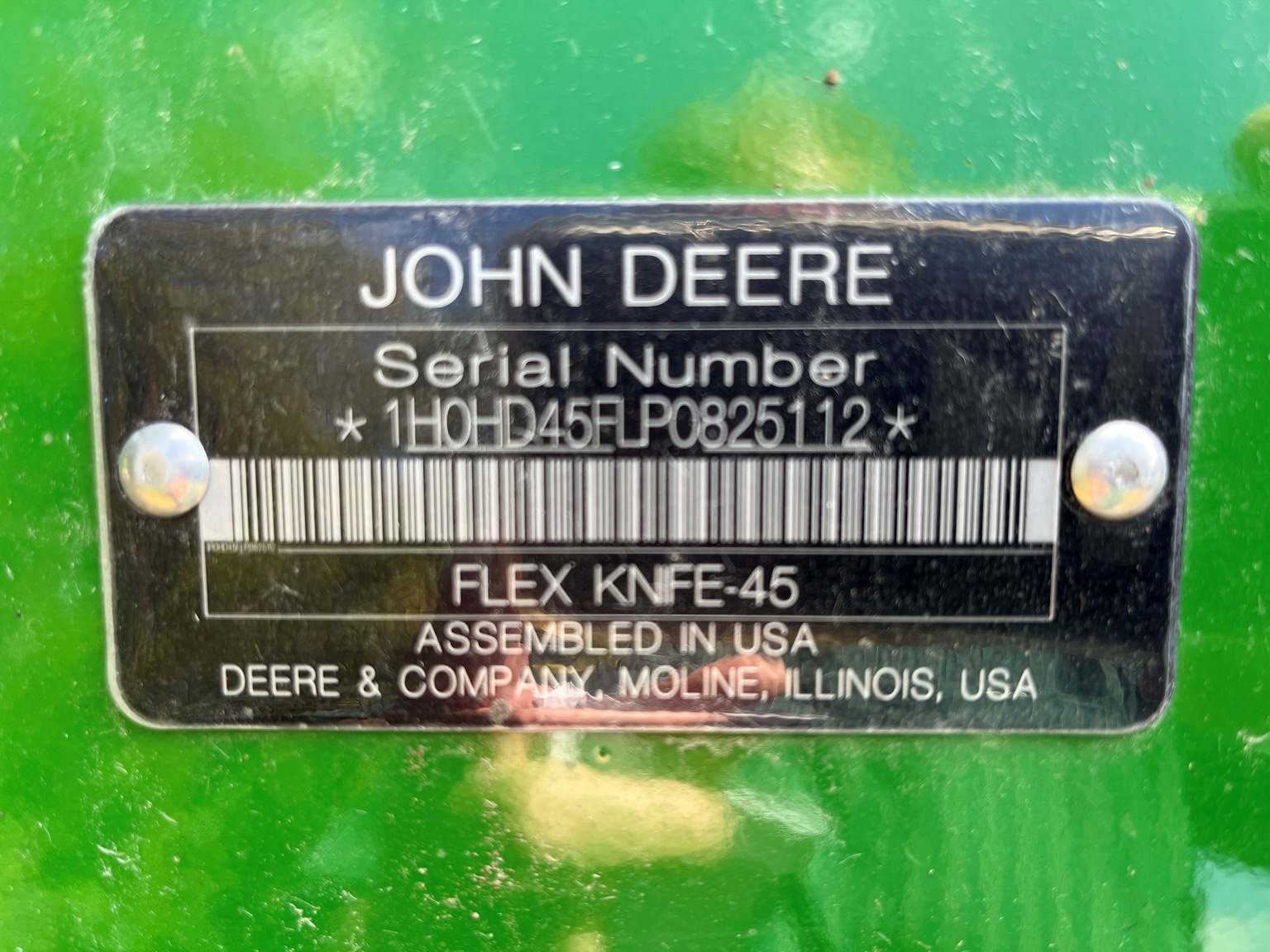  2023 John Deere HD45F at Heritage Tractor in Freeport, IL