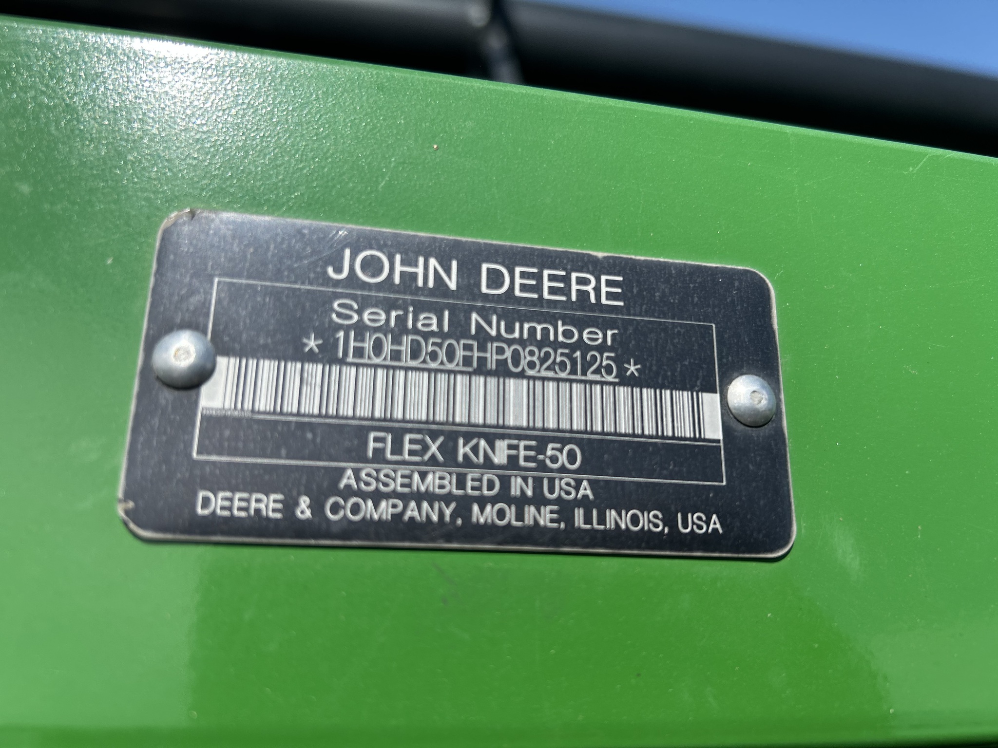  2023 John Deere HD50F at Heritage Tractor in Nevada, MO