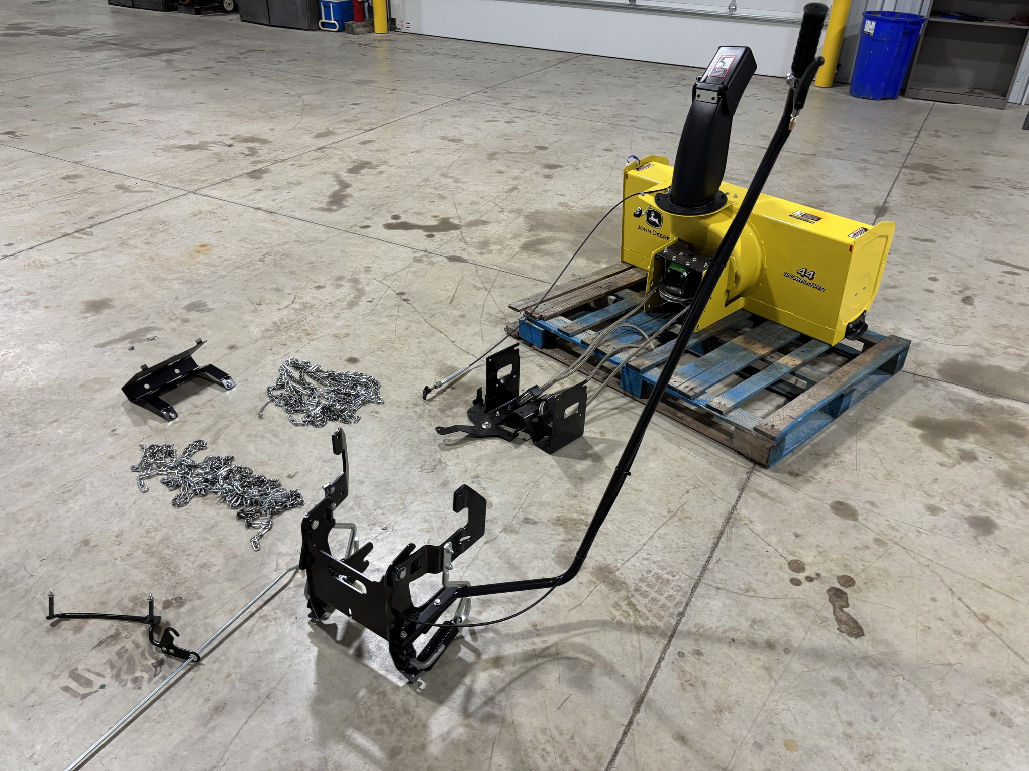 Used 2022 John Deere 44 Garden Tractor Mounted Snow Blowers at Koenig Equipment in Botkins, OH - PhotoXL8