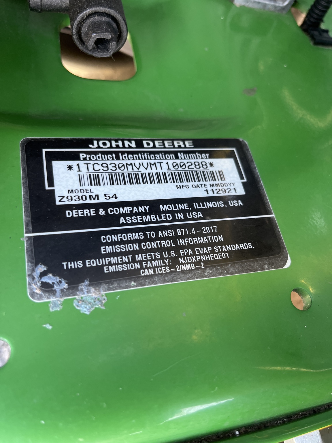 2021 John Deere Z930M Image 9