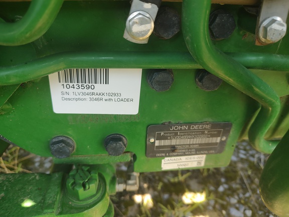 2019 John Deere 3046R