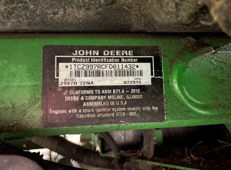 2015 John Deere Z997R Image 5