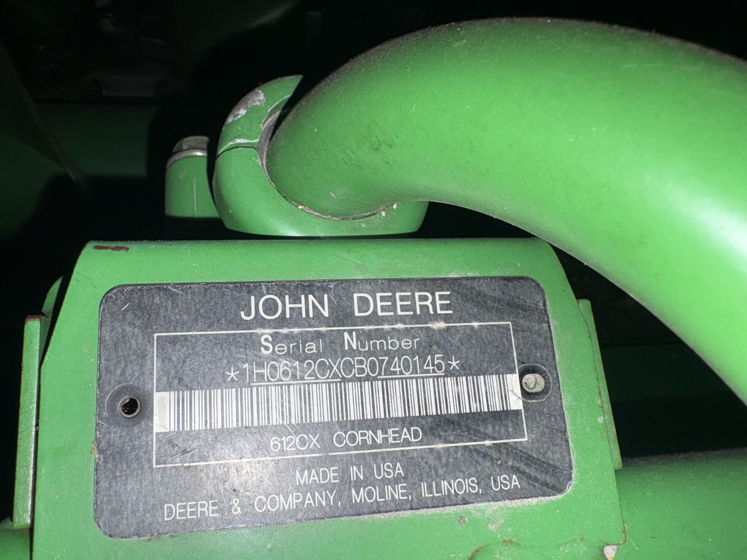 2011 John Deere 612C Image 2