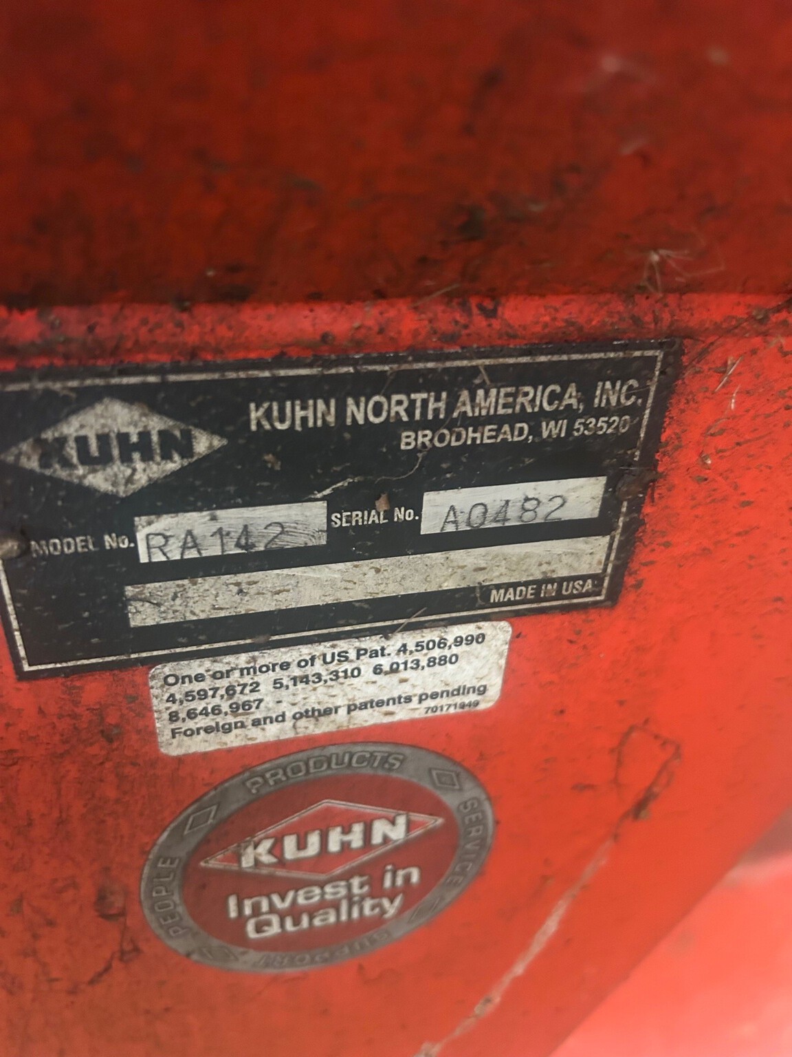 2015 Kuhn RA142 Image 5