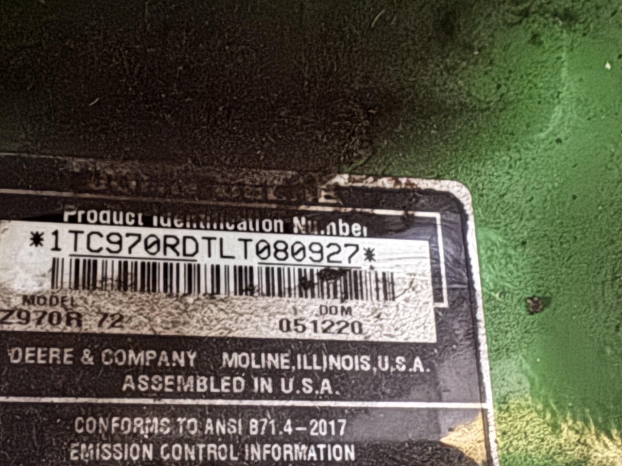  2020 John Deere Z970R at Heritage Tractor in Galesburg, IL
